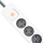 QOLTEC antyprzepięciowa - 6 gniazd, 2x USB, 1.8m, biało-szara - 1122594 - zdjęcie 6